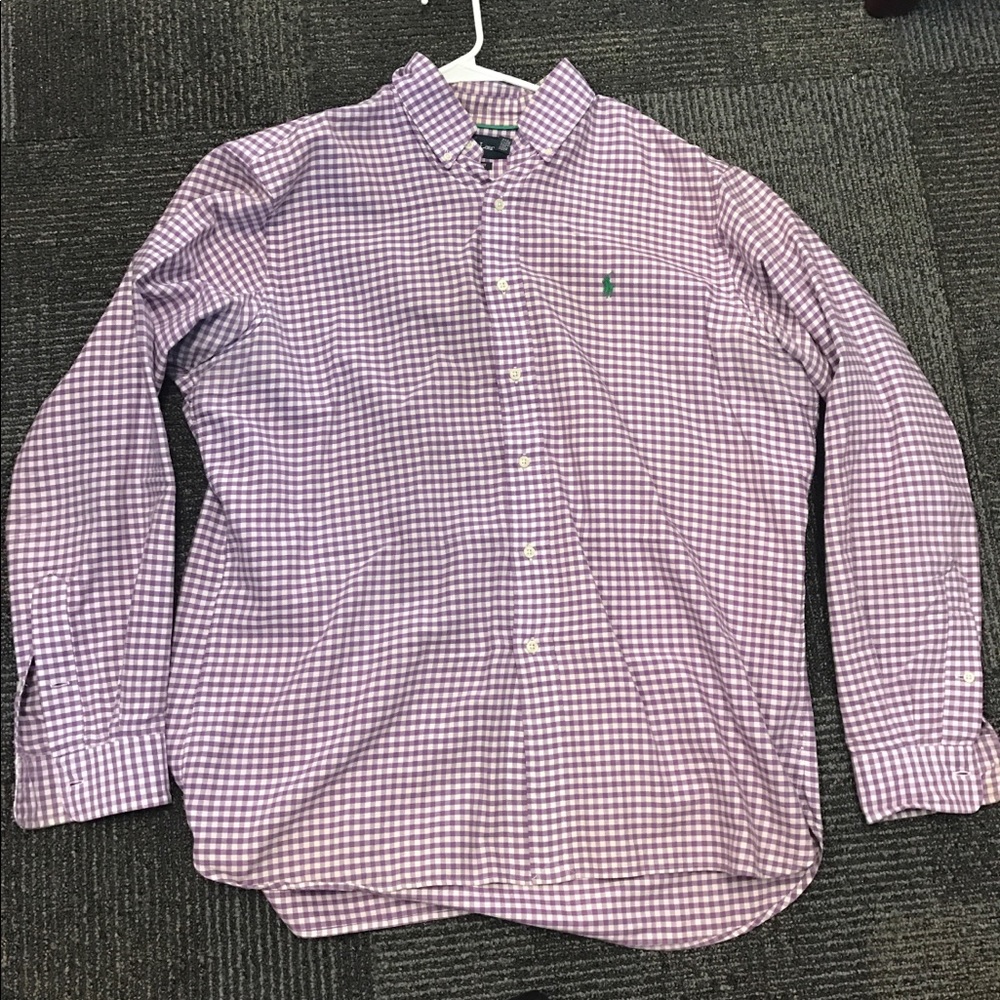 Polo by Ralph Lauren Purple Gingham XL Button Down